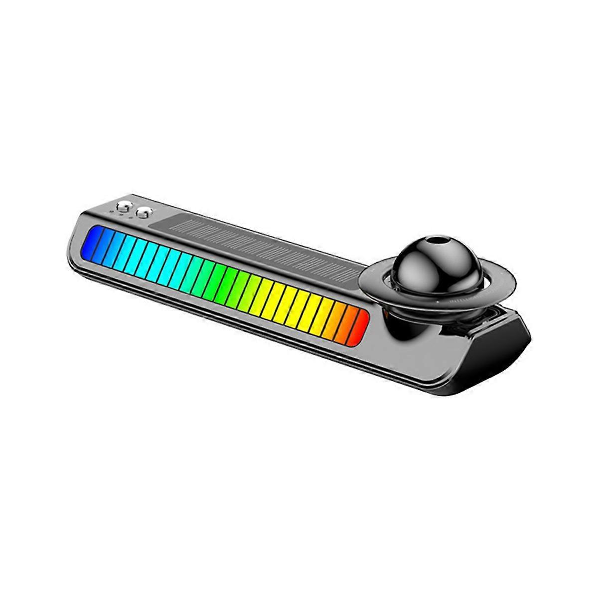 Car Air Freshener Dynamic Sound Pickup Light Solar Aromatherapy
