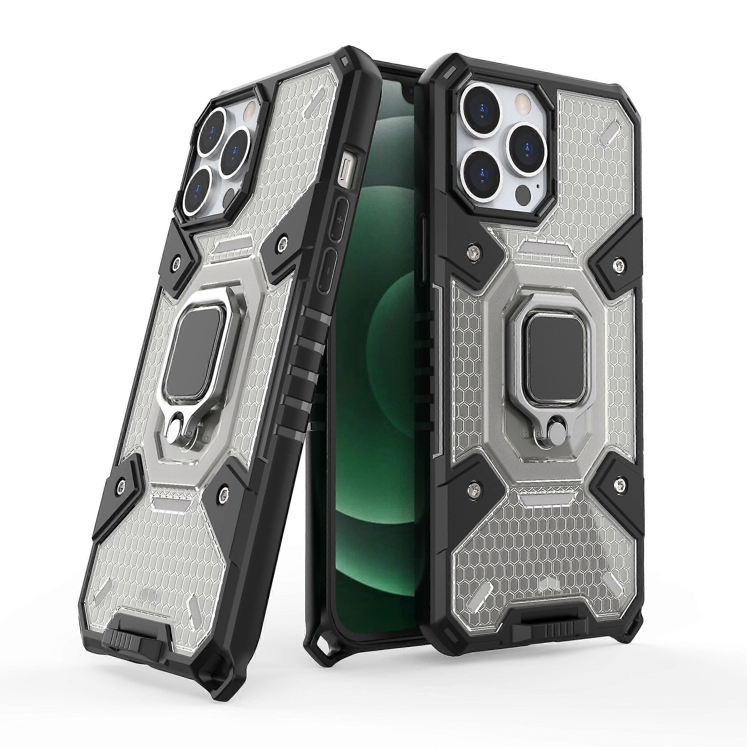 For iPhone13 Pro Max Phone Case With Ring Holder Kickstand