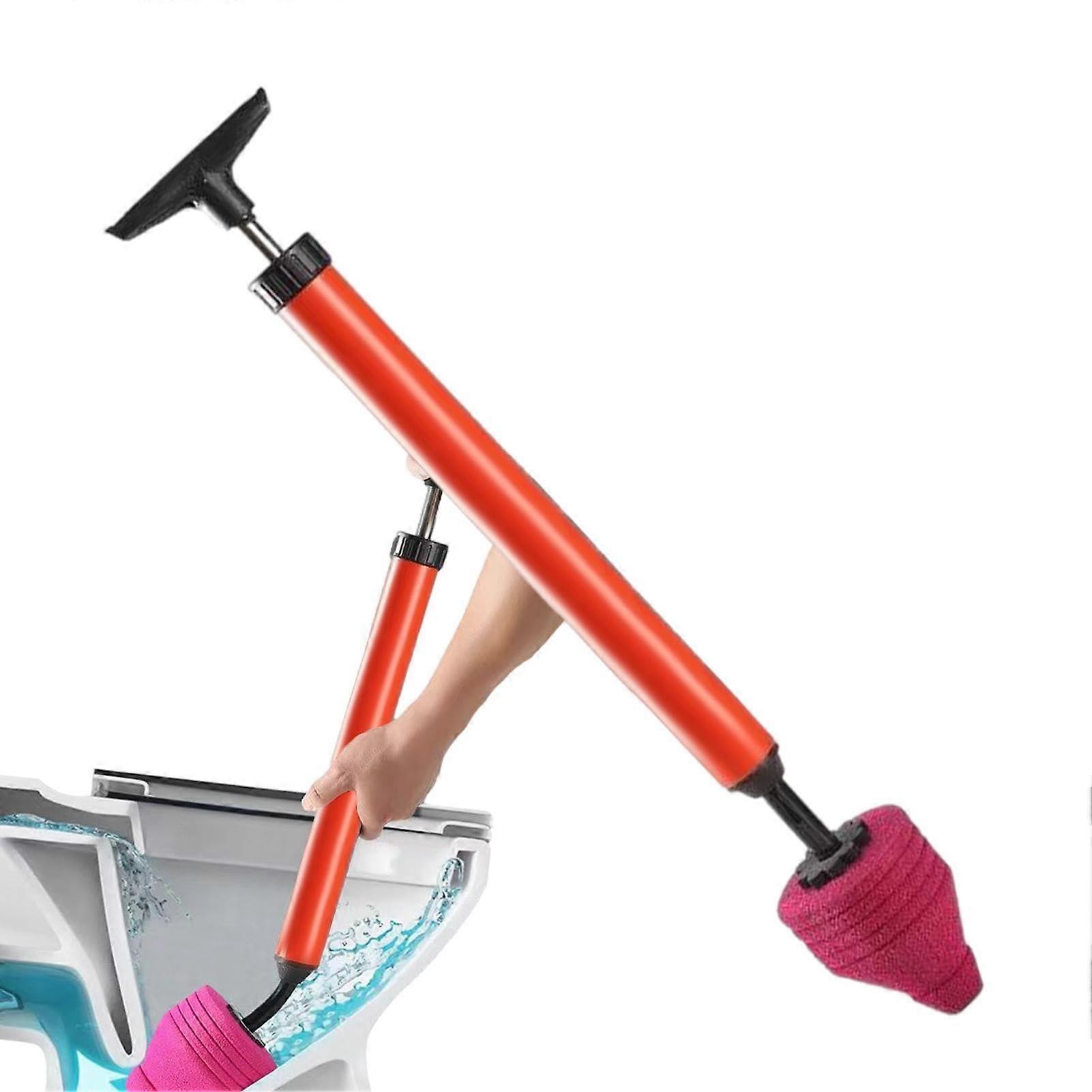 High Pressure Toilet Plunger for Unblocking Pipes, Durable High Pressure Toilet Cleaner, One Pull Action for Efficient Cleaning