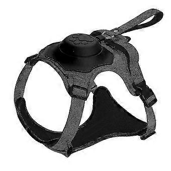 Adjustable Padded Dog Harness with Retractable Leash, Vest Design for Comfort & Control hwy