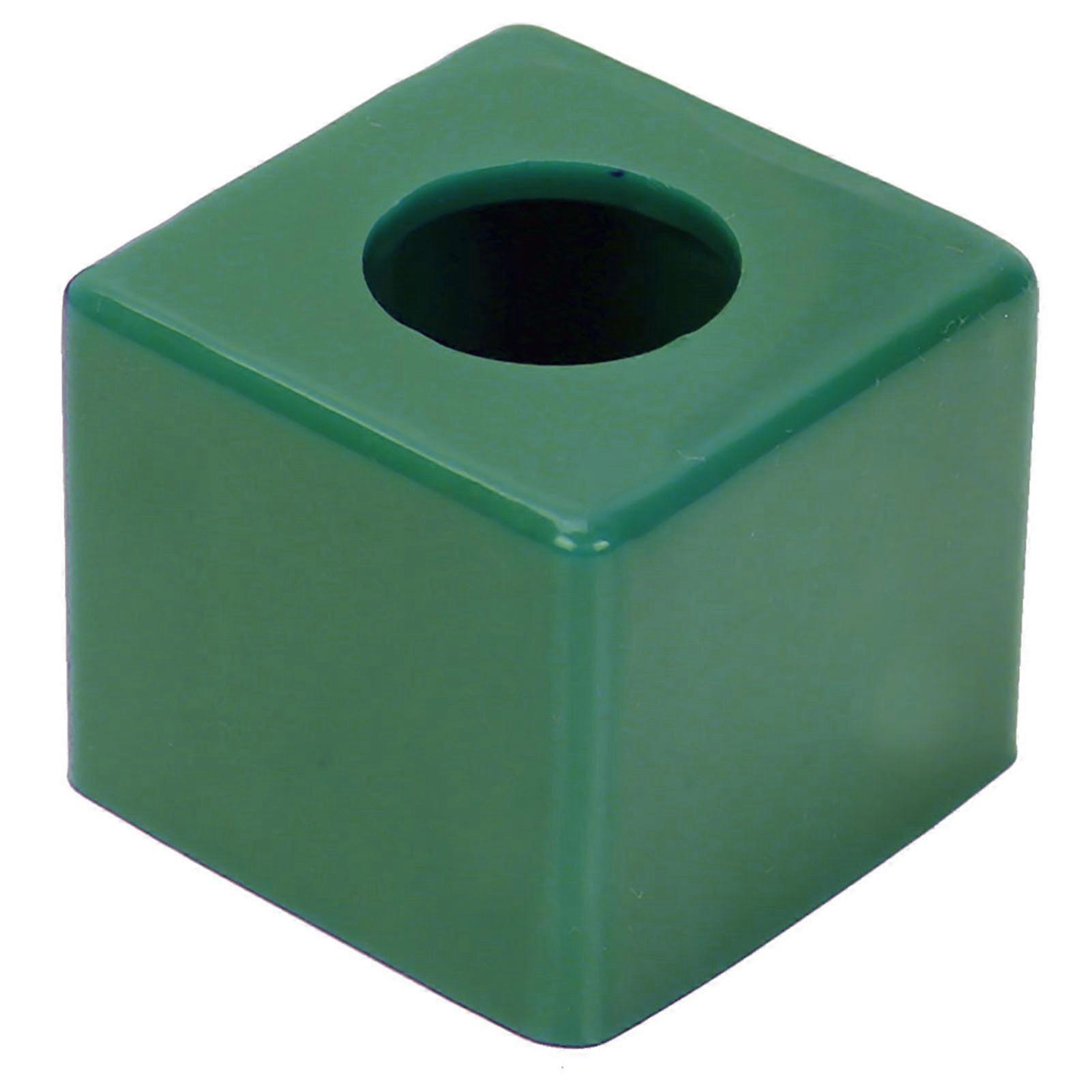 Tragbares Billard Pool Queue Chalk Halter Schutzhülle High End Zubehör (Grün)