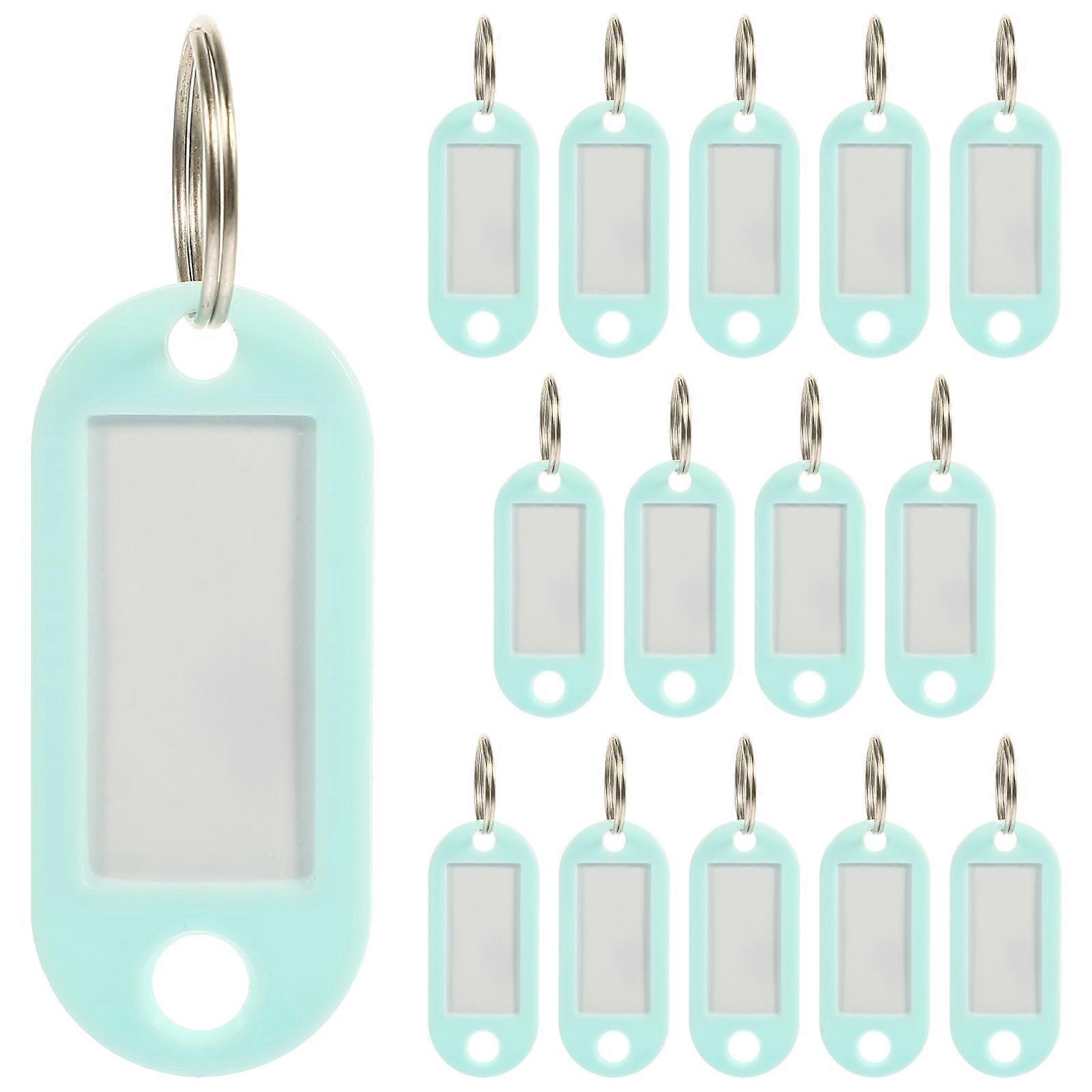 15Pcs Luggage Tags Key Label Tags For Keys And Suitcases In Travel And Outdoor Use Rectangle Style