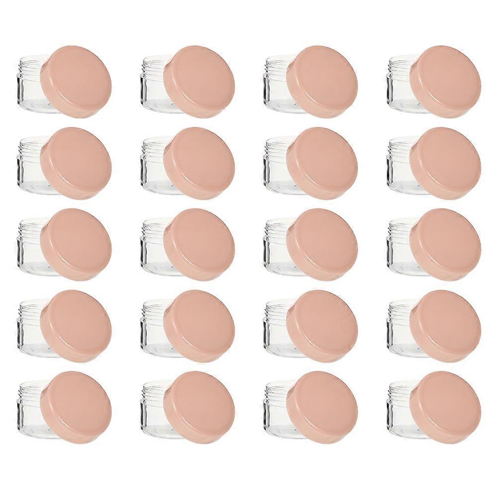 20 Pink Compact Leak-proof Cream Bottles for Storage Portable Travel Size Containers