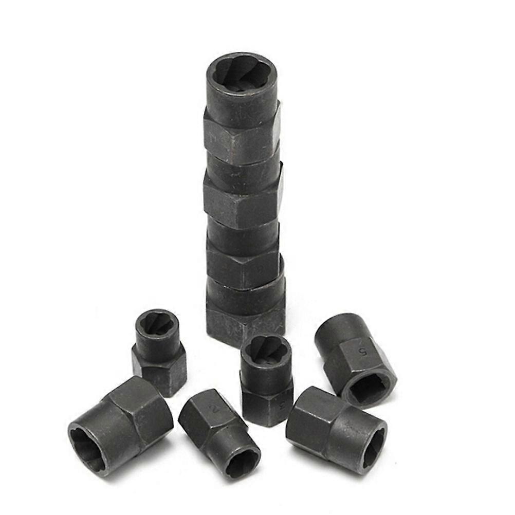 10pcs Nut Extractor Set for Crafts Use Made of Durable Steel Alloy Black Color