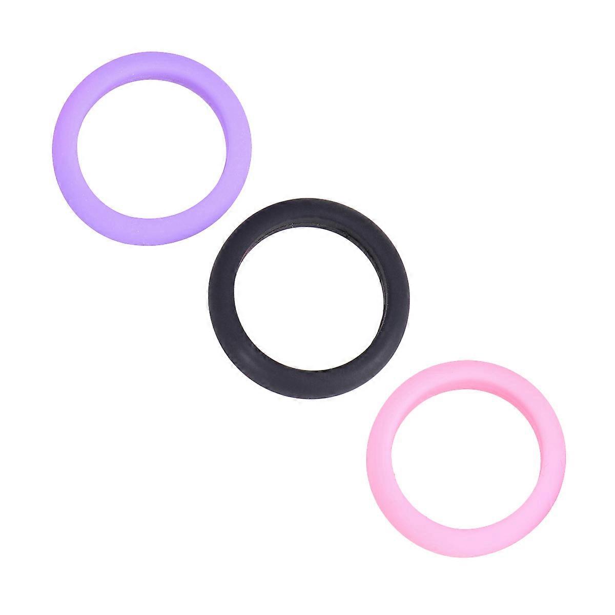 Silicone Rings for Sports and Activities Assorted Color Waterproof and Flexible Size 5
