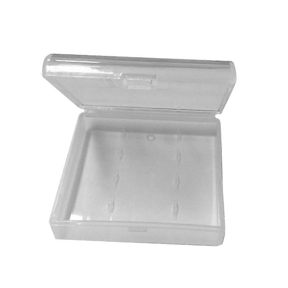 Transparent Protective Storage Box for 4 AAA Batteries Safe and Durable PP Material