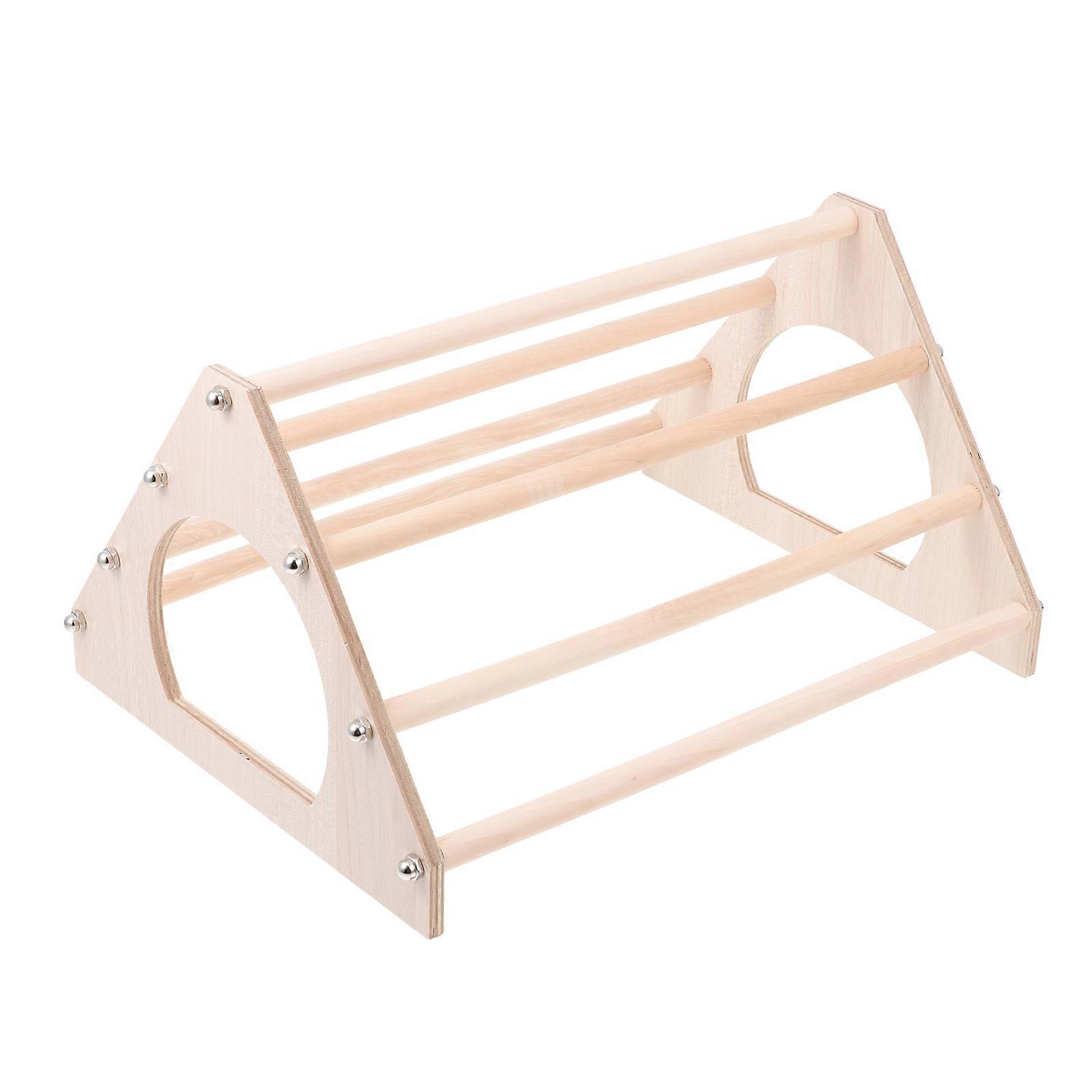 Durable Handmade Light Brown Chicken Stand for Pet Chicken Balance and Pc