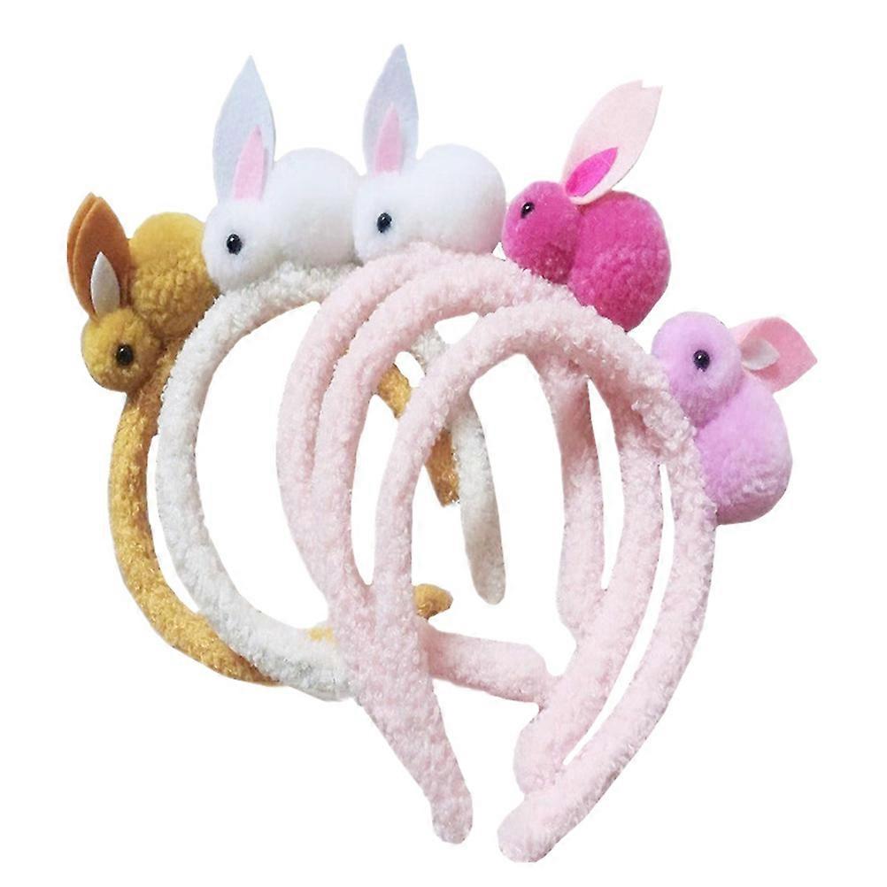 Rabbit Ear Headband Easter Headdress for Decoration 5Pcs Assorted