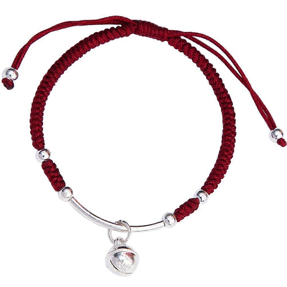 Here's a polished and professional product description based on the title you provided:
**Vintage Bell Charm Woven Bracelet – Stylish Rope