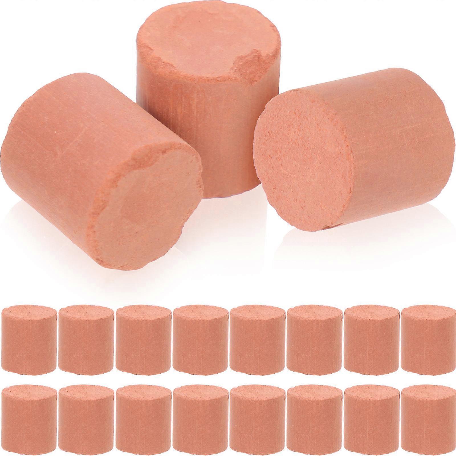 Small Clay Bricks Miniature Bricks For Model Train Layout 0.90X0.90X0.90CM Chocolate Color 20Pack