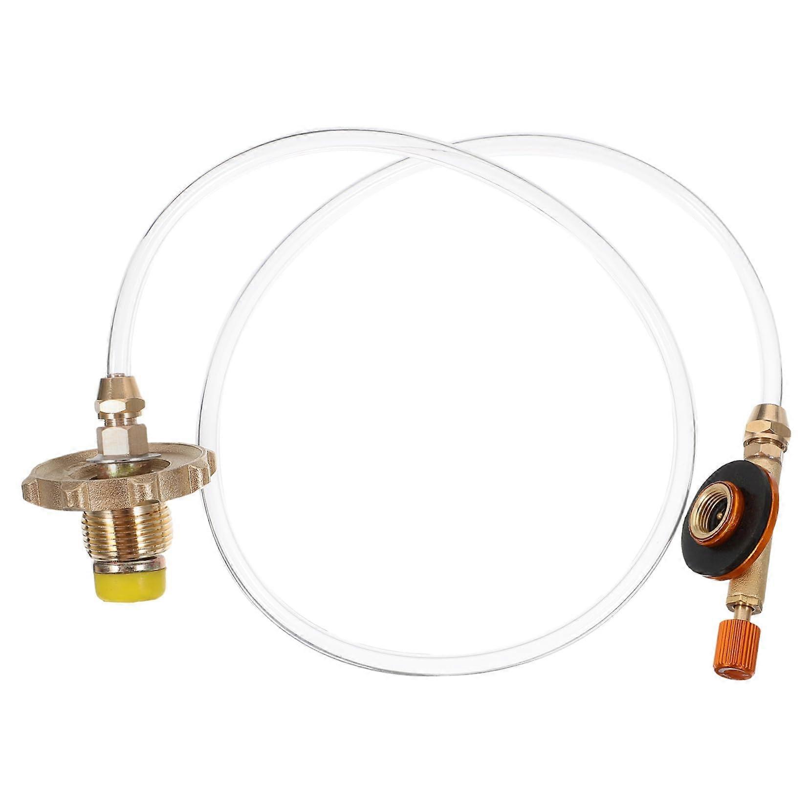 Outdoor Gas Tank Adapter Copper Handwheel Valve For Portable Cylinders And Gas Grills, Durable Metal, Easy To Use