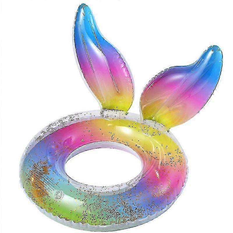 Mermaid Pool Floats - Inflatable Swimming Ring for Kids, Cute Pool Floats, Swimming Ring Floating Bed Float Pool, Mermaid Tail 2025