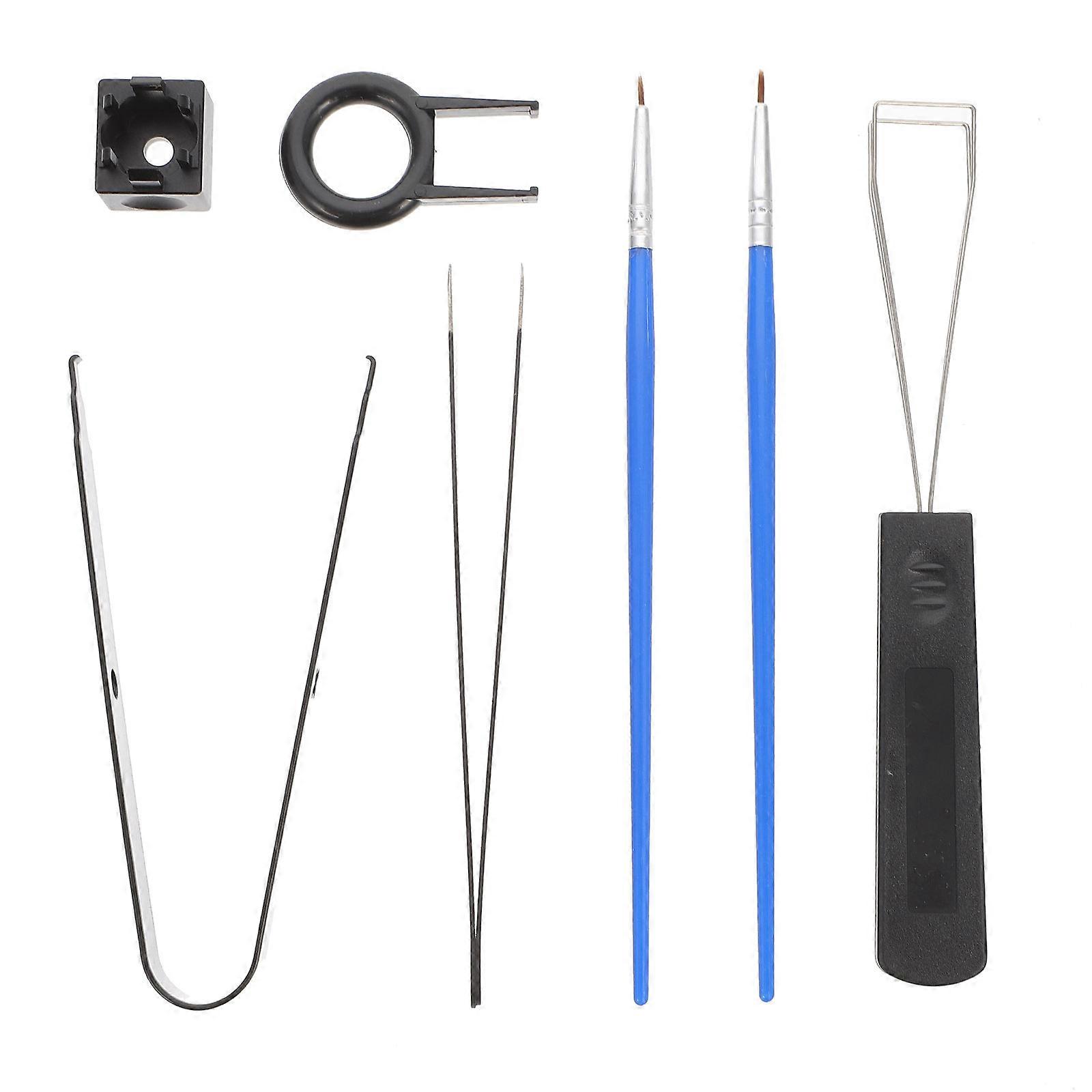 Lubricating Keyboard Tool Set For Cleaning Mechanical Keyboard Black Stainless Steel