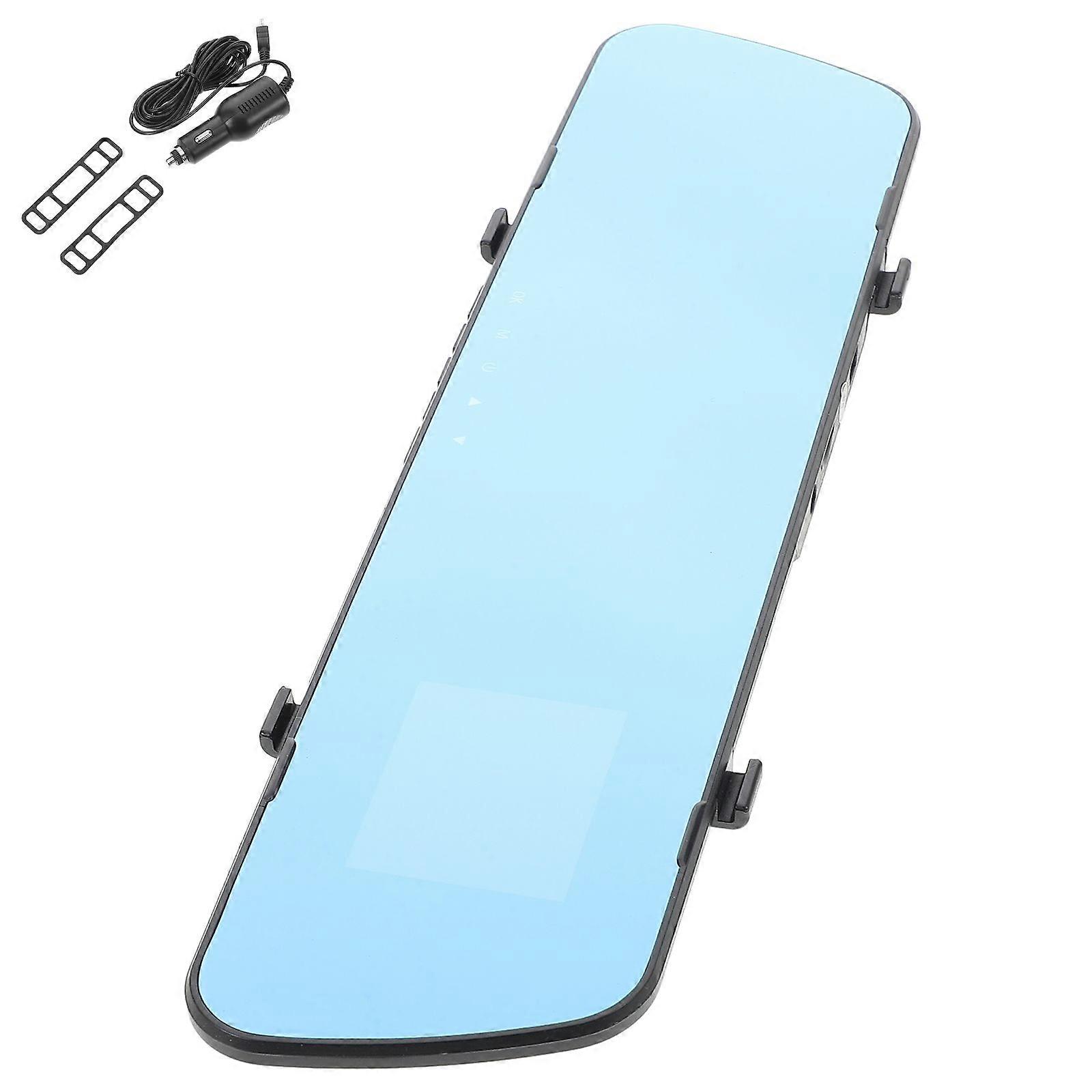 Thin Mirror Dash Cam 2.4in Rear View Mirror Camera Rearview Mirror Backup Camera Mirror Dash Cam Front And Rear Parking Monitor Driving Recorder