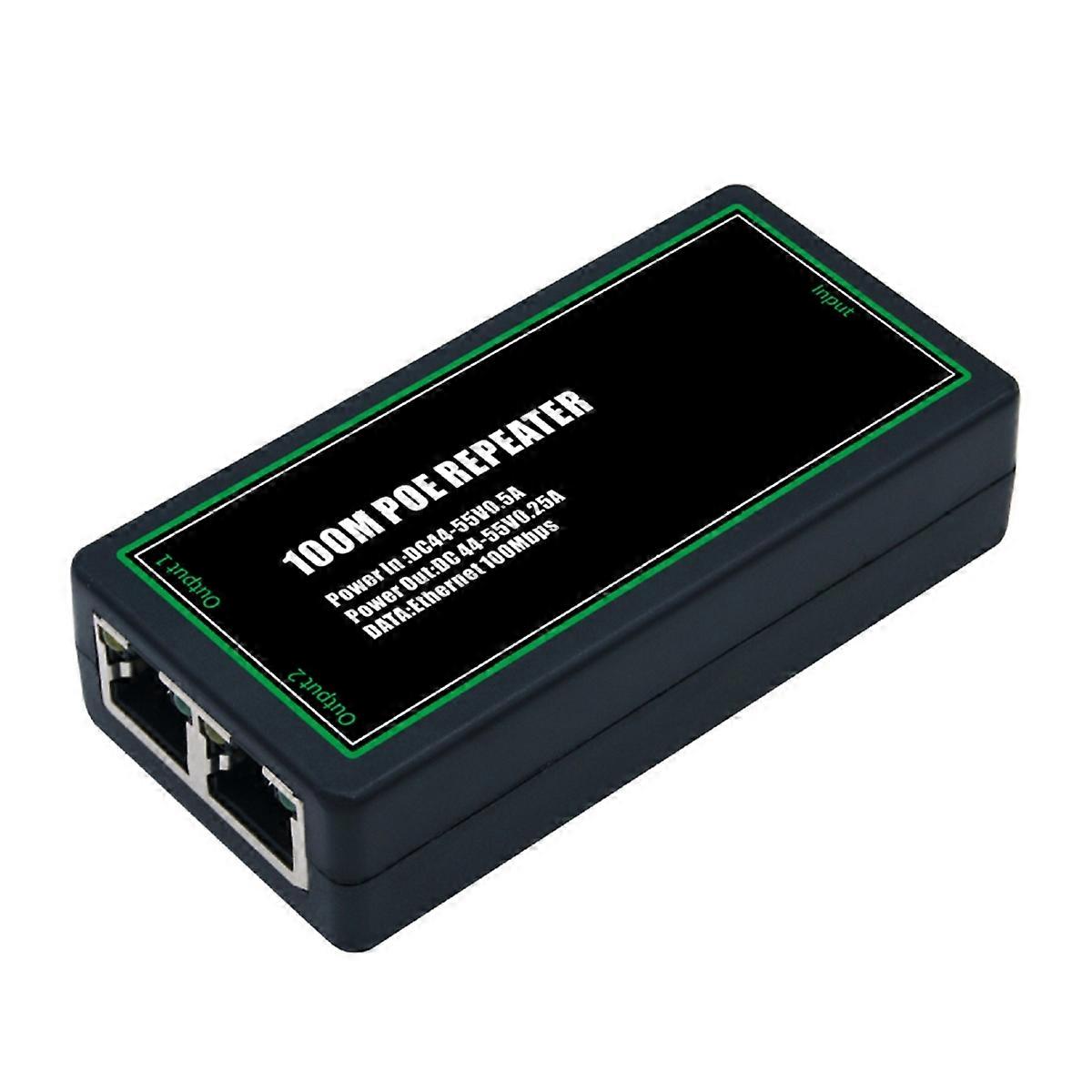 2 Port POE Extender 100Mbps IEEE802.3af/At Standard for NVR IP Camera AP IP VOICE POE Extend 100 Me