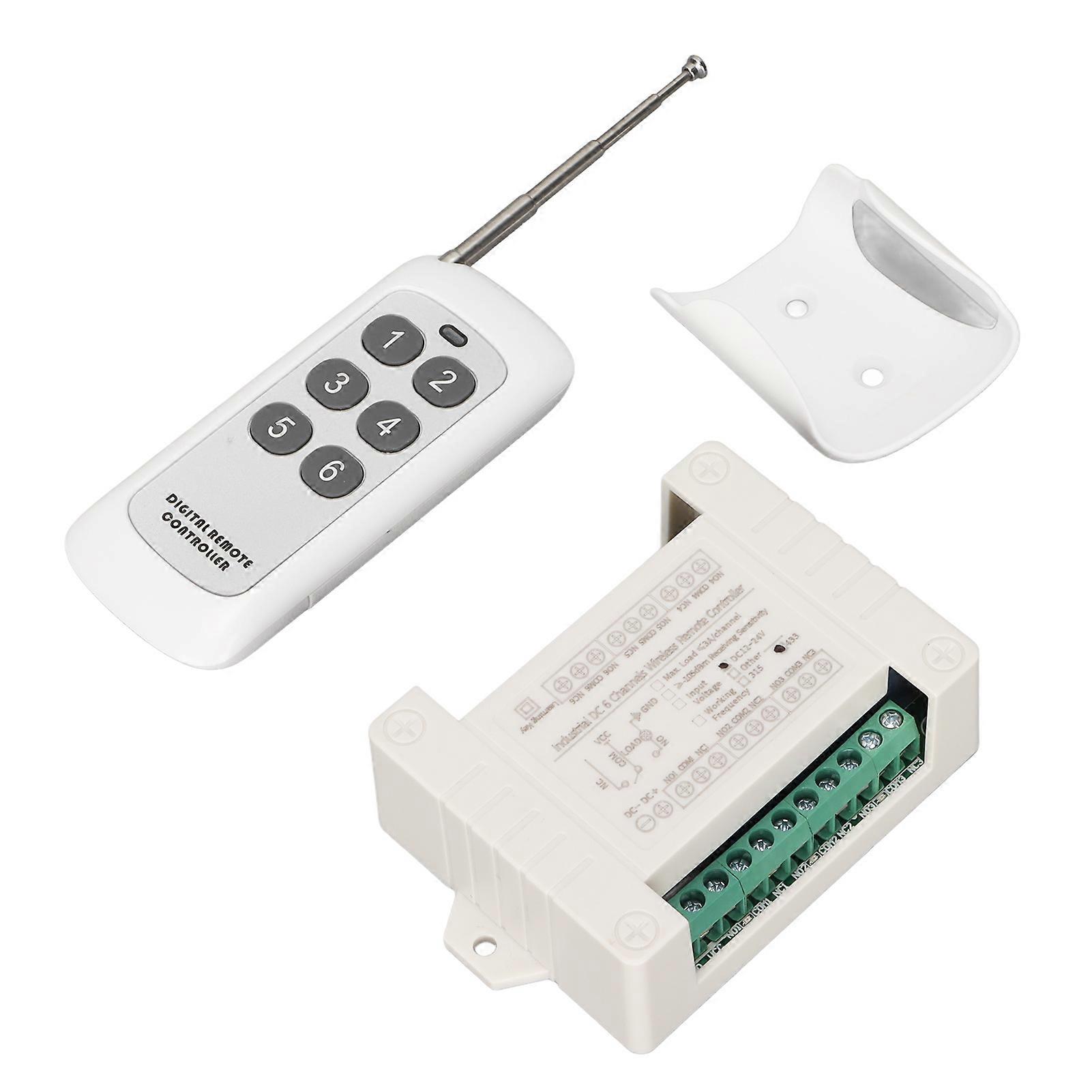 Motor Remote Control Switch 12V 24V 6 CH Relay Forward and Reverse Wireless Switch for Car Motor Electric Curtain