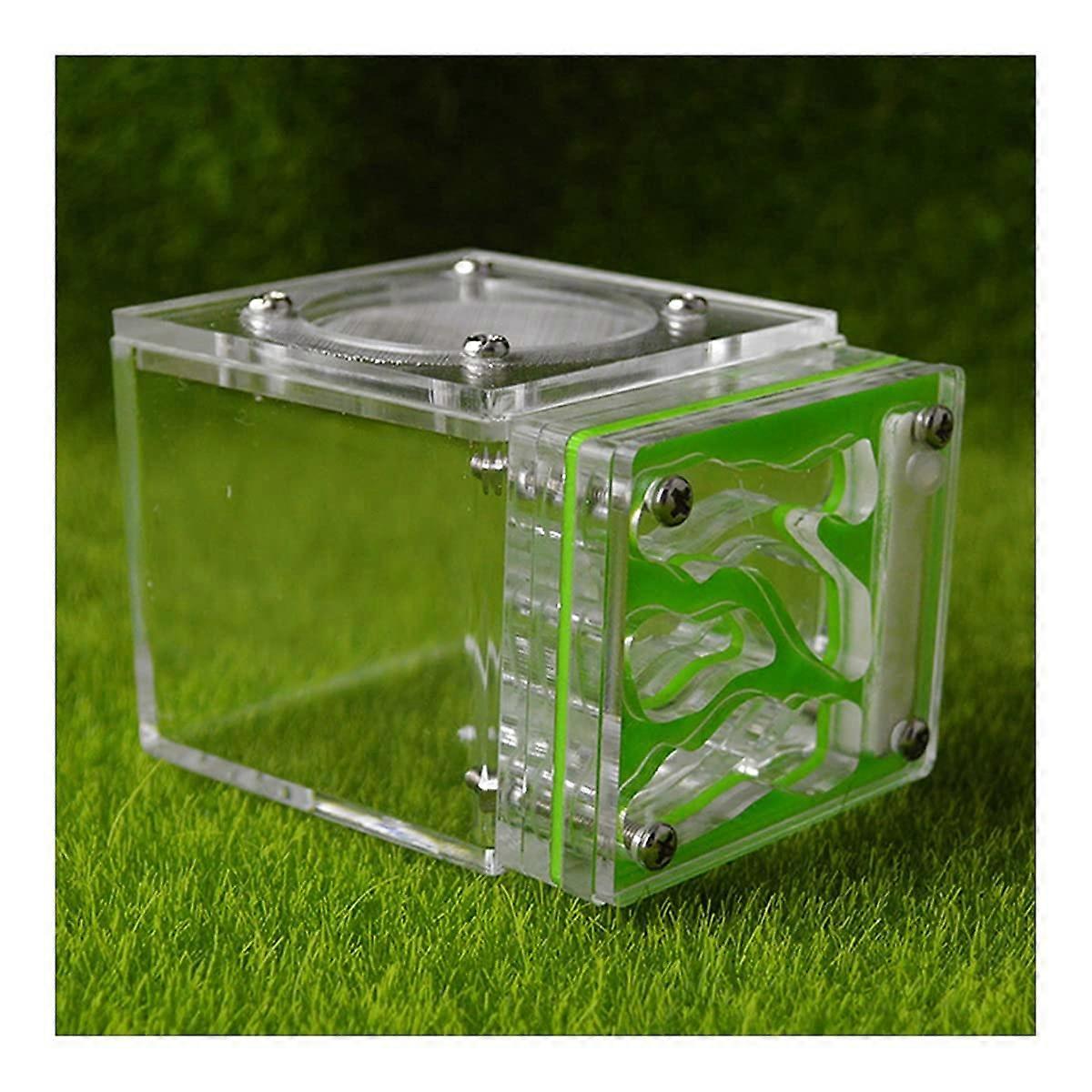 Ant Farm Castle DIY Ant House Ant Nest Formicarium Transparent Acrylic Ant Housing (Color: Green)
