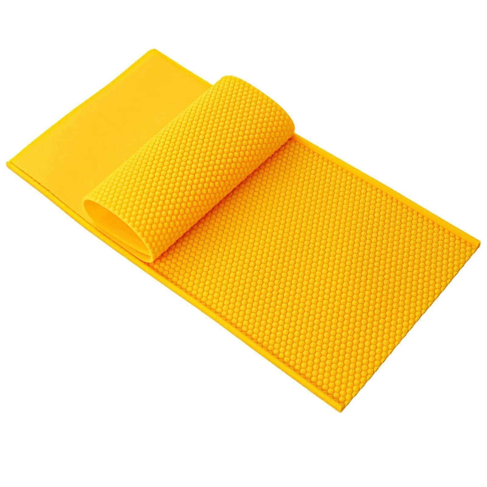Silicone Mold for Honeycomb Sheets 17.1 x 8.7 Inch Beeswax Press Tool for Hive Foundation