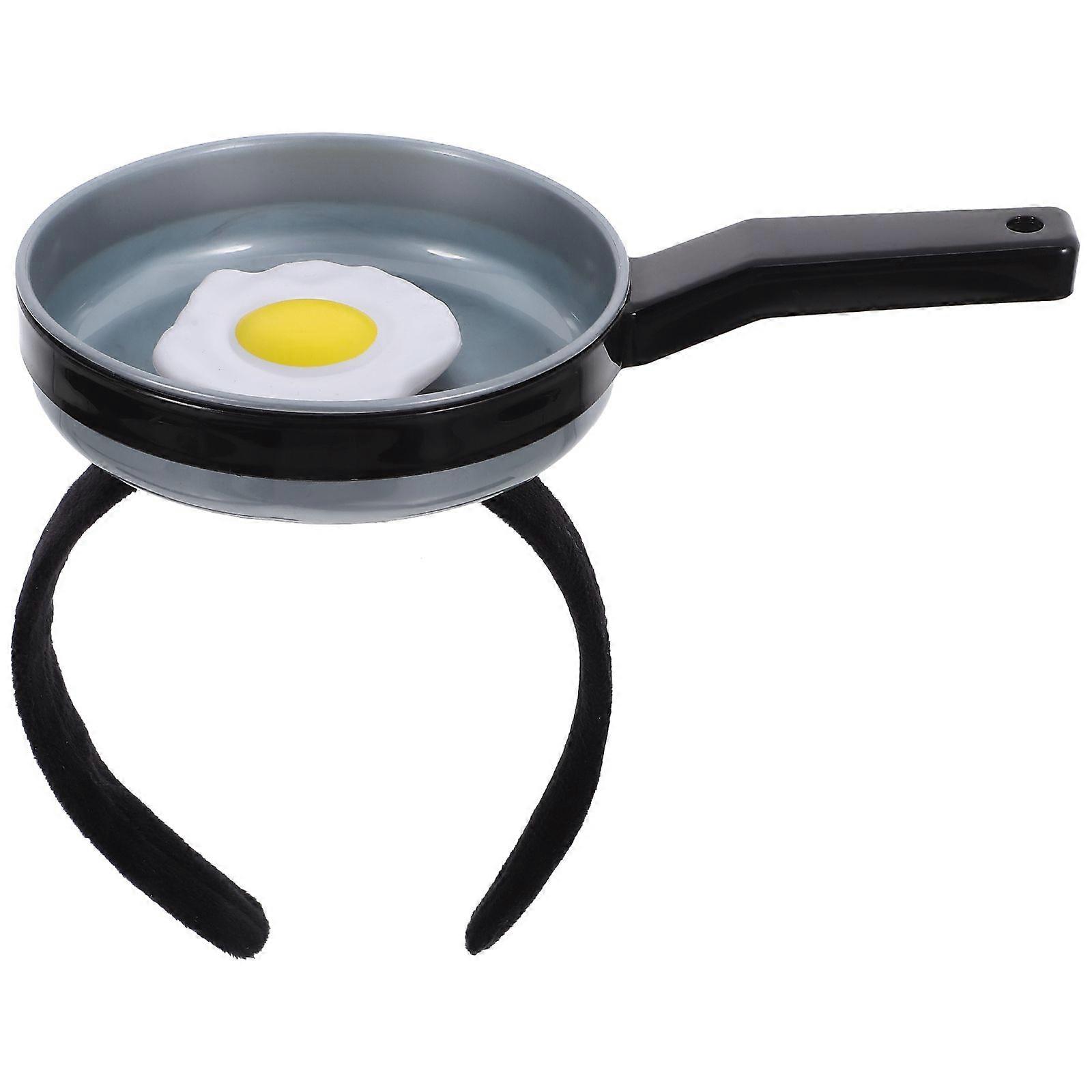 Unique Frying Pan Shaped Headband For Parties Birthdays Photo Booth Prop Event Hair Hoop Funny Party Simulation Pan Headband