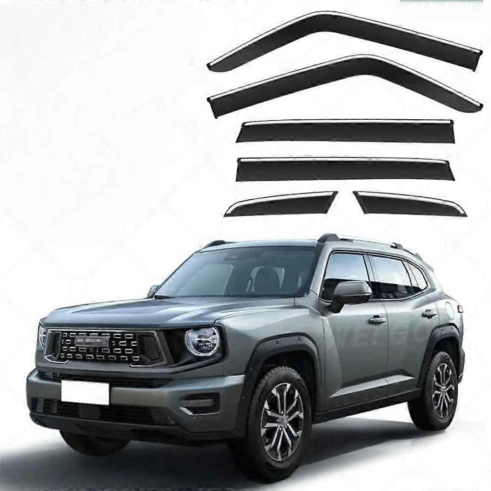 Car Wind Deflector For Haval Dargo H-Dog MK2 2023 Plus Window Rain Guard Side Window Visor Auto Accessories