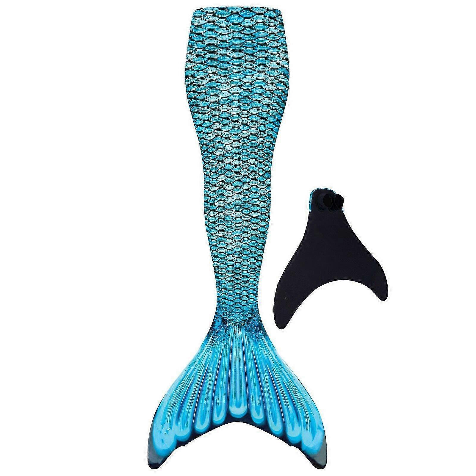 Crianças Desgaste-resistente Mermaid Tail Swim Fin com Monofin para Natação