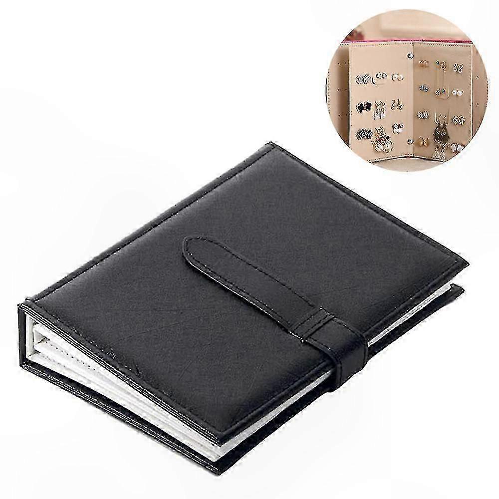Earring Storage Book with 42 Slots for Travel and Home Use Hinged Design for Studs and Dangles