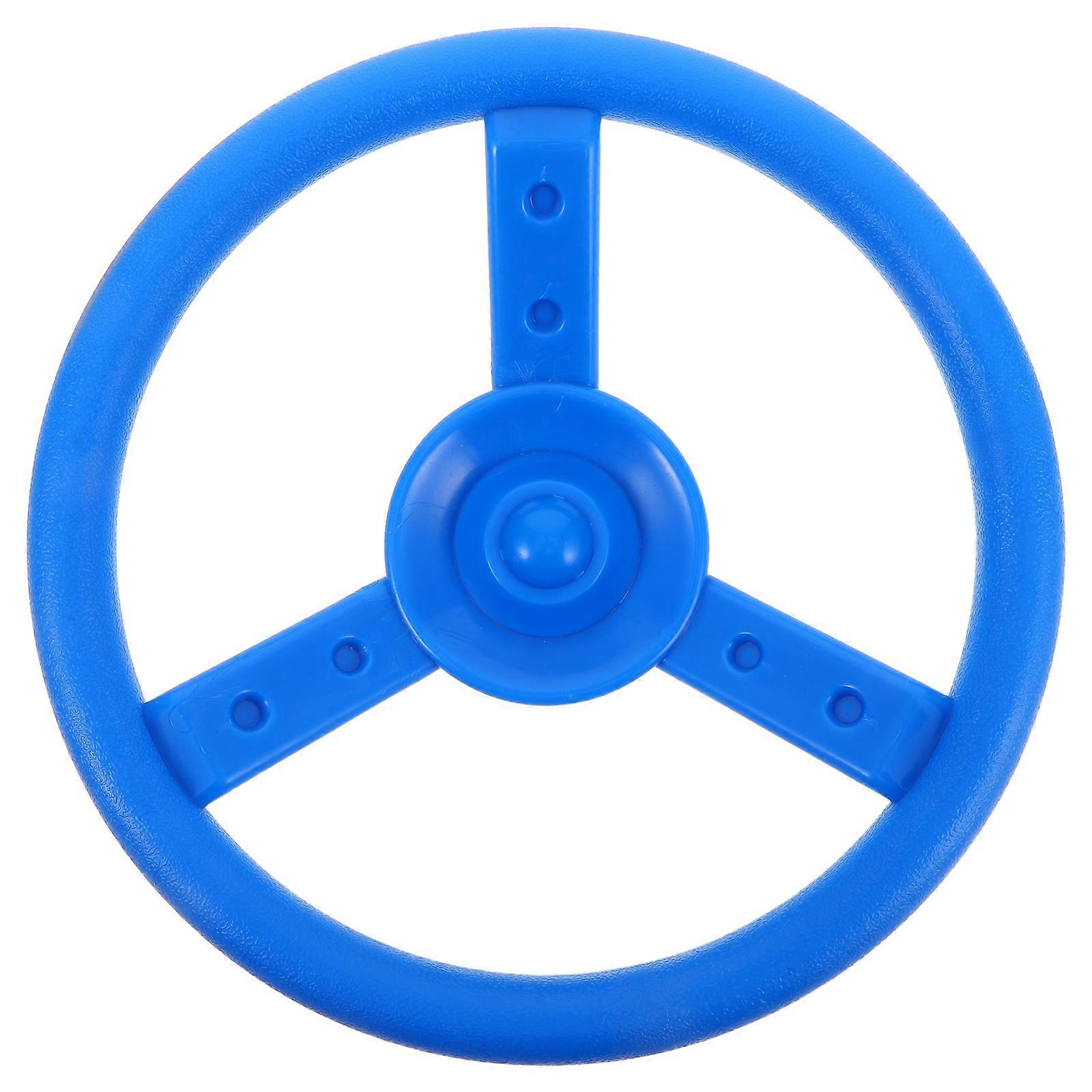 Plastic Steering Wheel Accessory for Kids Playground Featuring Round Design for Backyard Fun 1Pcs