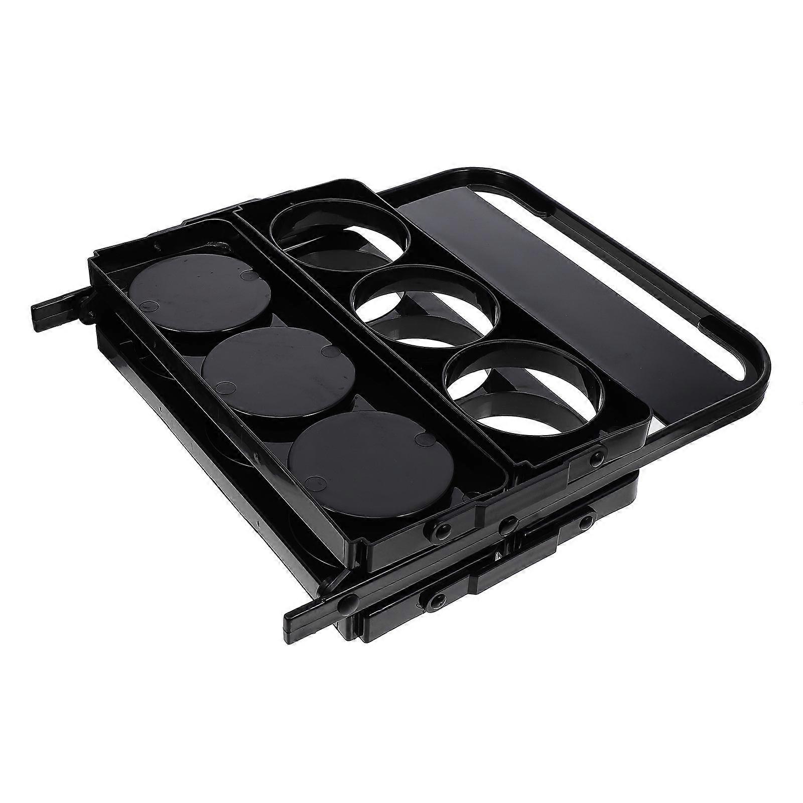 Portable Folding Beer & Holder Compact Drink Carrier for Home, KTV, Bars, Nightclubs Black Rack Organizer for Easy Storage & Transport