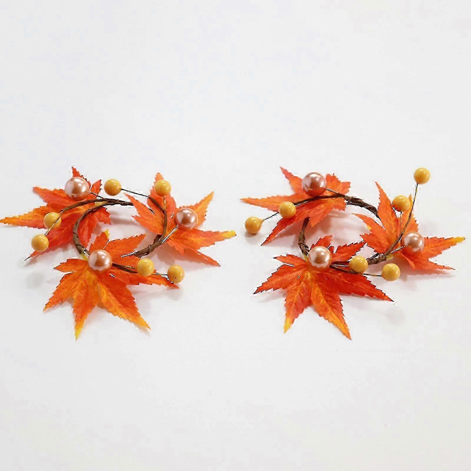 Decorative Maple Leaf Napkin Ring - Rustic Fall Wedding Dinner Table Decor 2025