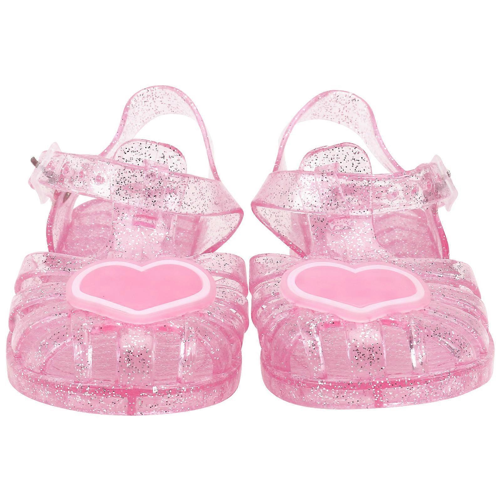 Red Sandals – Soft Comfortable Summer Slippers with Closed Toe & Non Slip Sole for Outdoor Play and Indoor Use