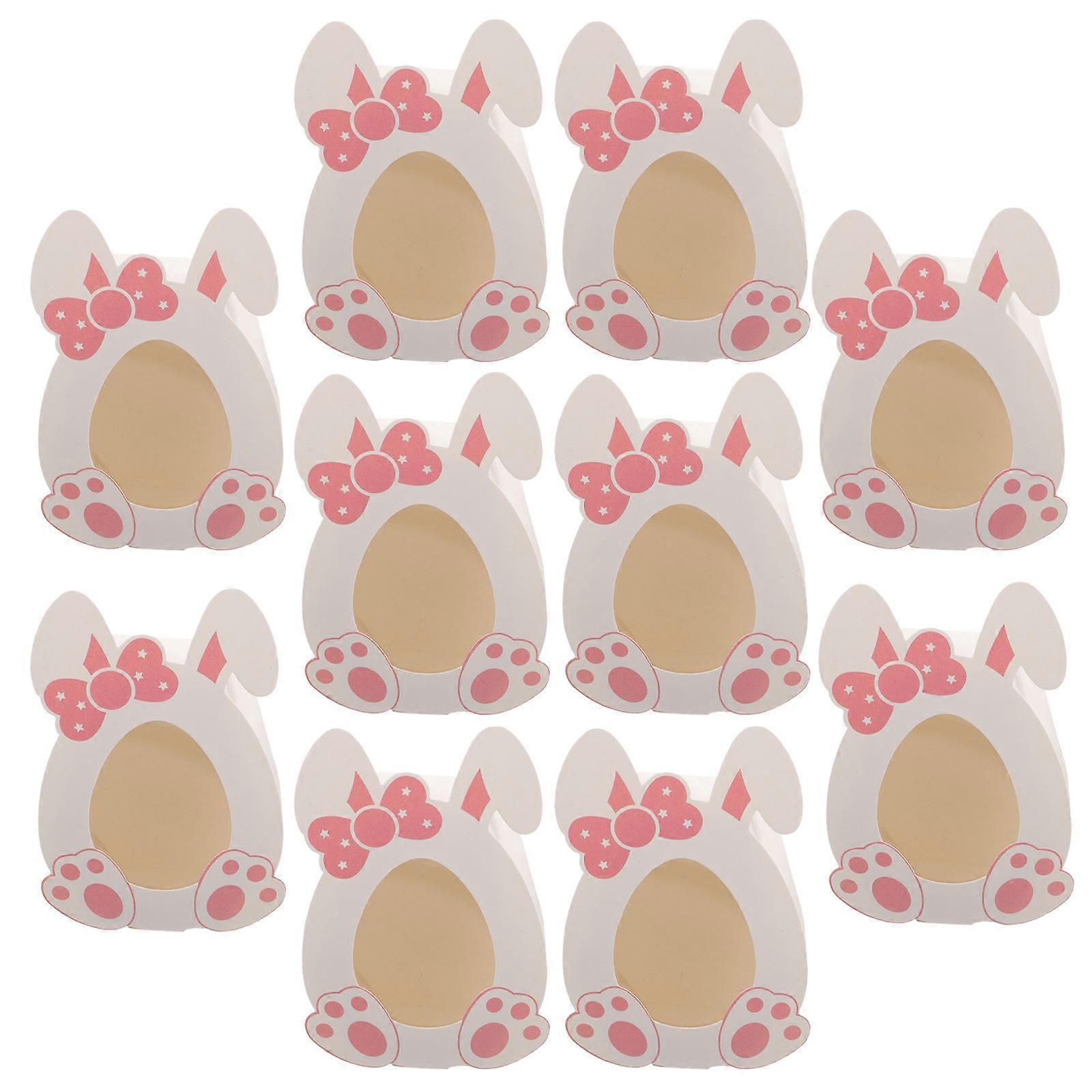 Candy Box Paper Square Easter Celebration Activity Bunny Multi Color Storage 10Pcs