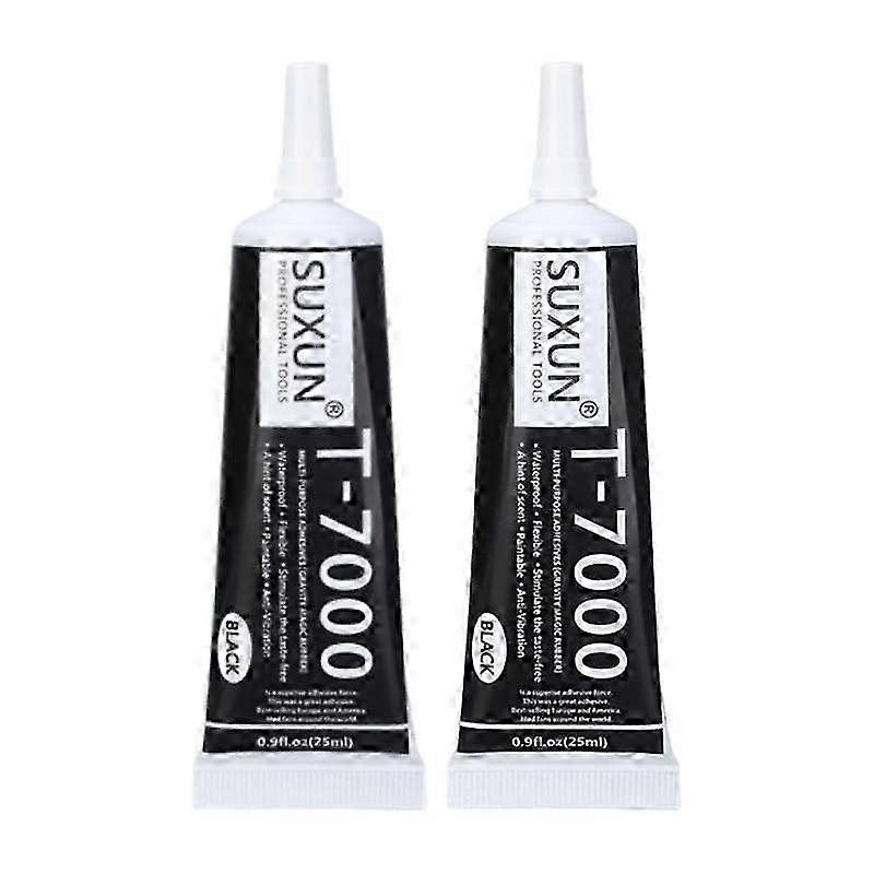 T-7000 Multi-Function Glue for Mobile Phone Screen Frames - Epoxy Sealant & Super Black Liquid Glue, 50ml DIY Kit