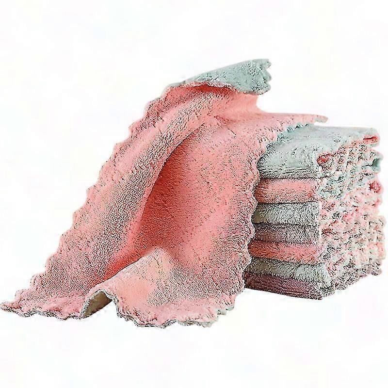 8-Pack Quick-Dry Microfiber Kitchen Towels, Ultra Absorbent Dish Cloths
