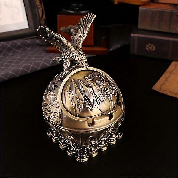 Metal ashtray, classic animal patterns, versatile decoration and excellent practicality