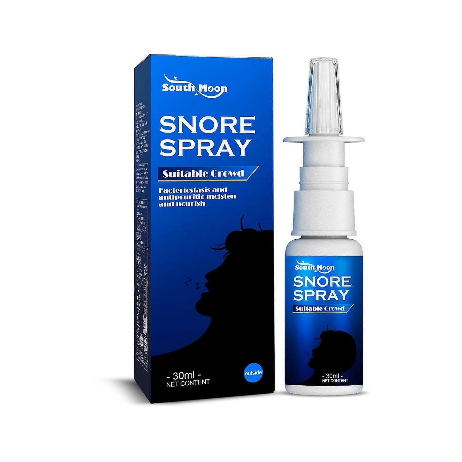 1-6x SOUTH MOON Snoring Nasal Spray 30ml Herbal Snoring Spray Fast Snore Stopper Drops for Better Sl