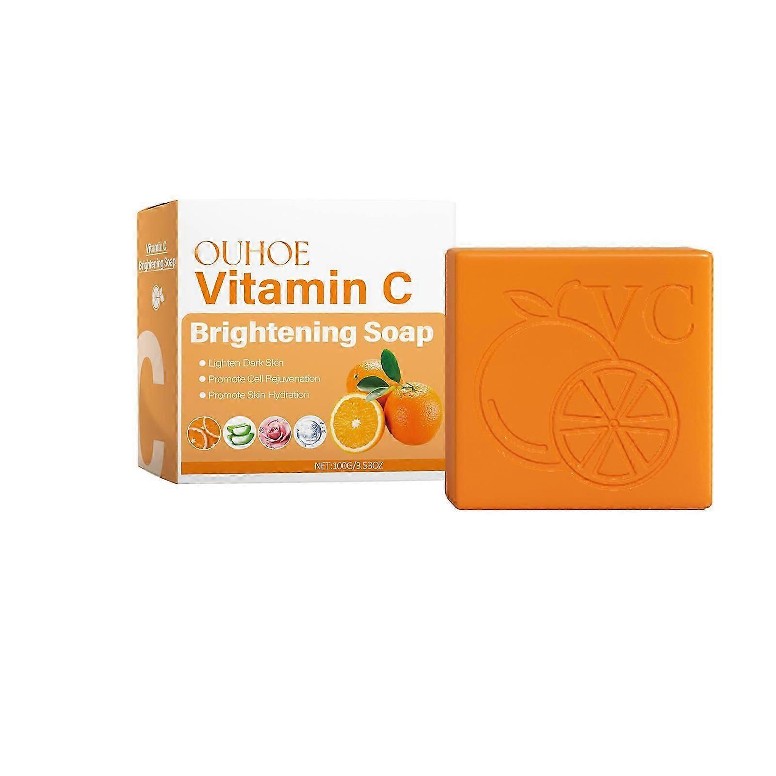 OUHOE Vitamin C Body Cleansing Soap: Deeply moisturizing and cleansing skin, removing dull dead skin cells, naturally gentle and nurturing skin