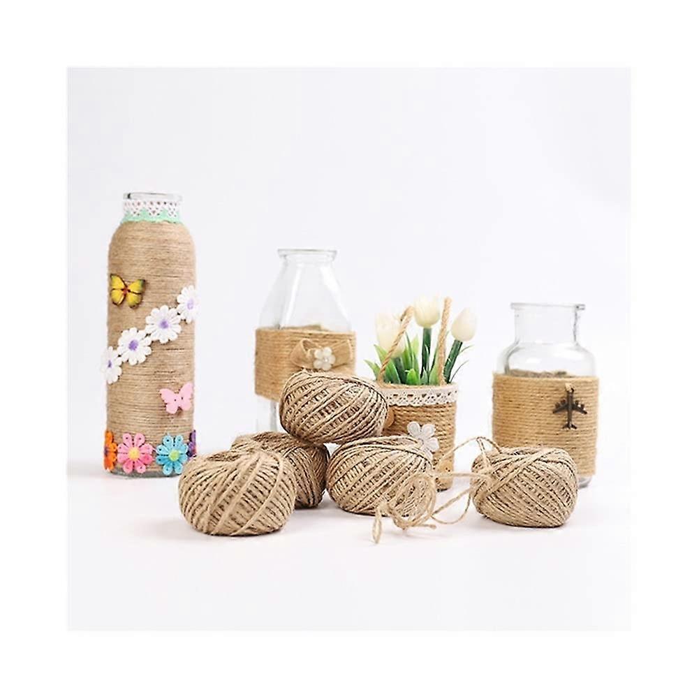 Jute Twine 2mm X 100m, Eco Friendly Burlap String For Gift Wrapping, DIY Crafts Natural Color