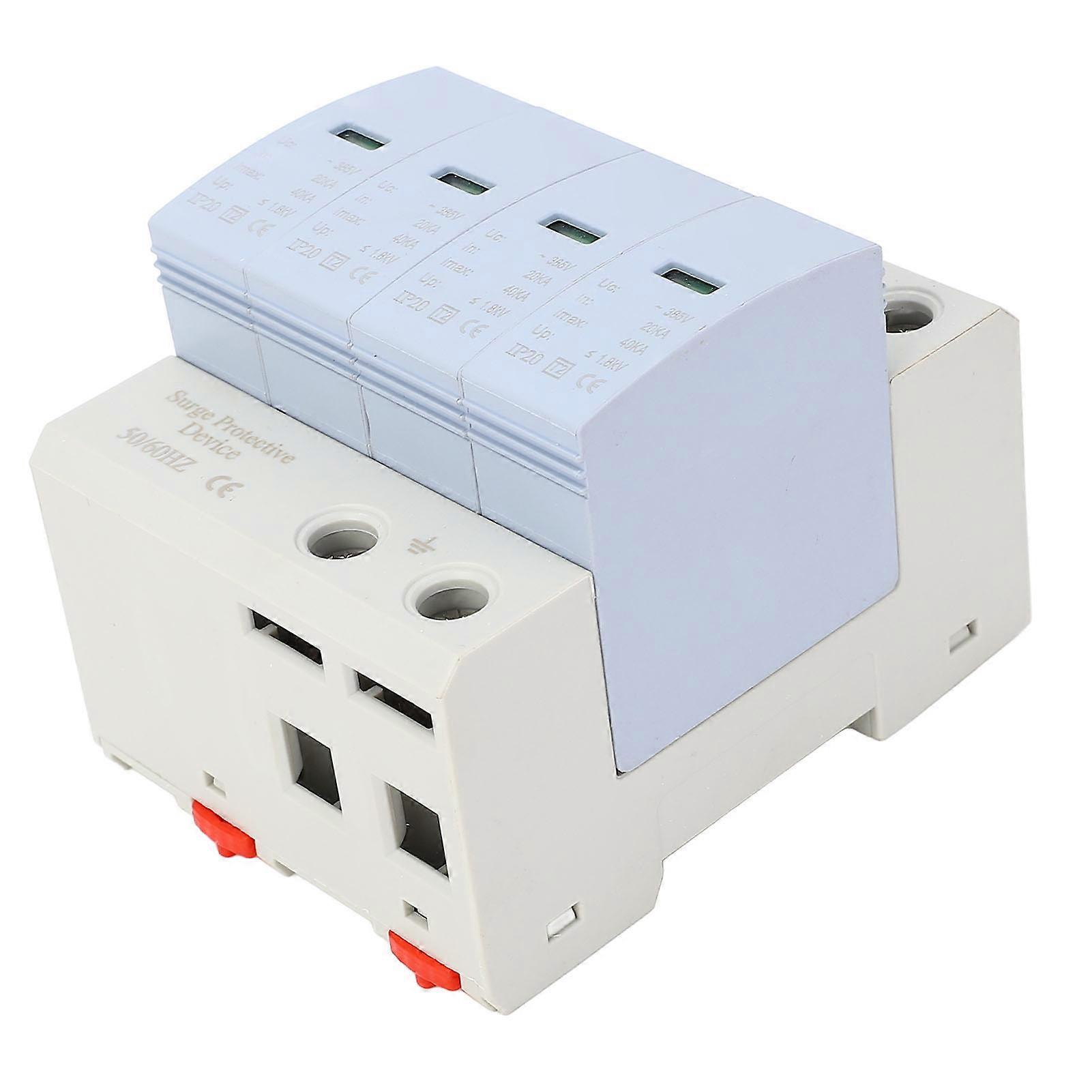 Low Voltage Arrester Device CHLT 40, 4P 40kA, AC385V, 35mm Rail