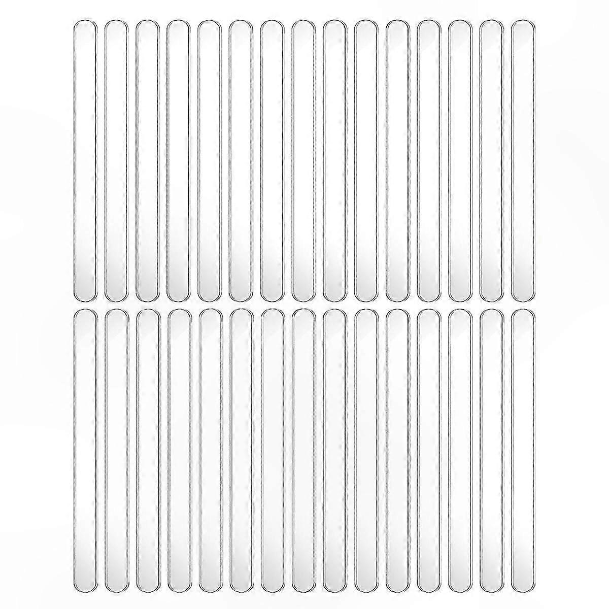 30-Pack Reusable Acrylic Popsicle Sticks, 4.5 Inch, Perfect for Cakesicles and DIY Crafting Projects