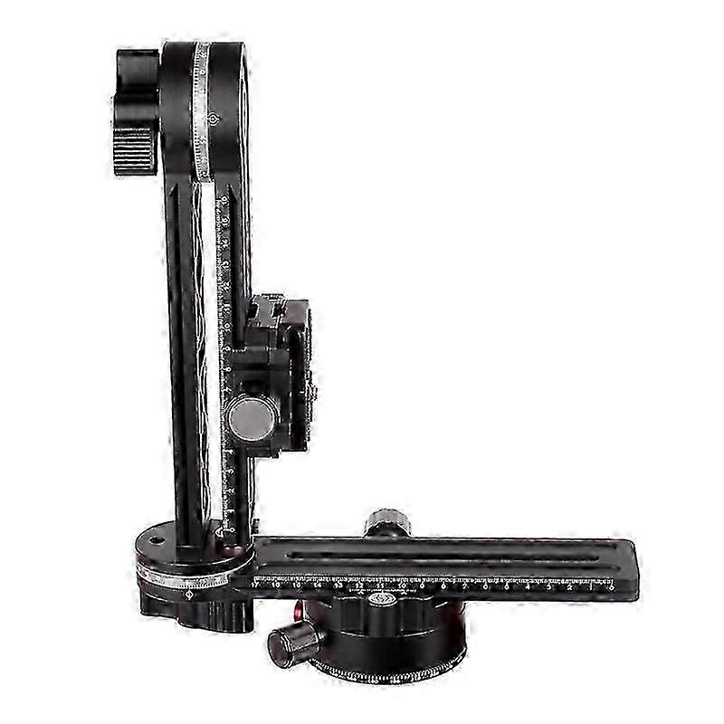 720 3-Axis Panoramic Ballhead Kit with Quick Release Plate & Slide Rail Stabilizer Gimbal Tripod Head for DSLR Camera Camcorder