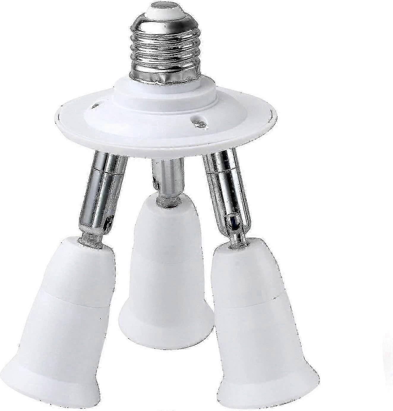 3 I 1 lysstik splitter E26 E27 adapter konverter til standard led pærer 360 grader justerbar 180 grader bøjelig Max Watt 180w