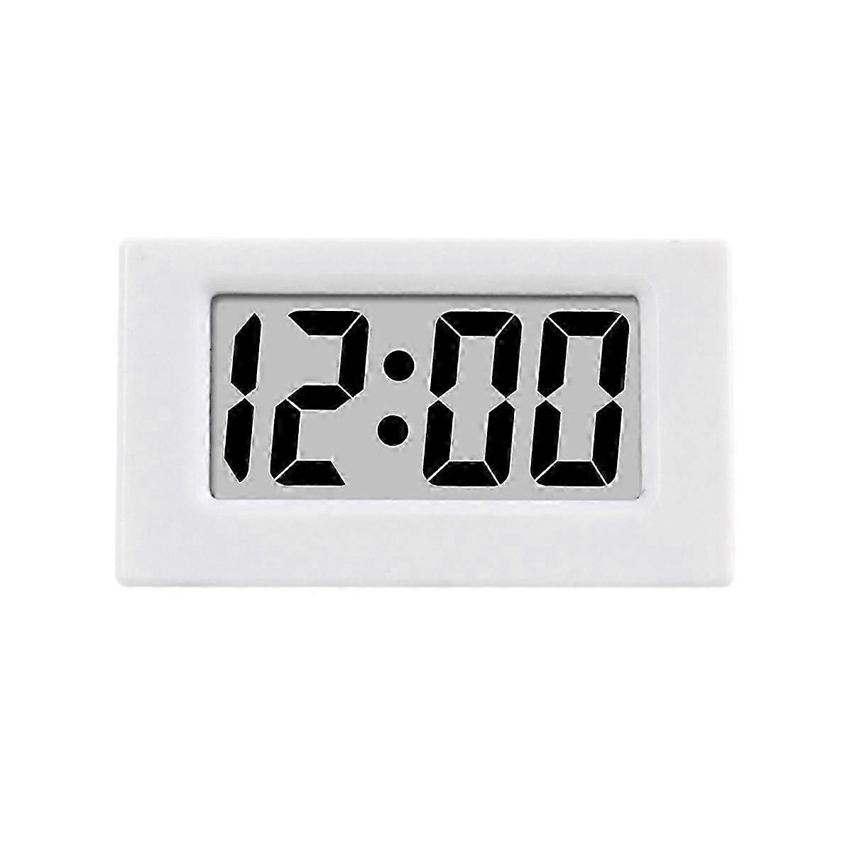 Mini Clock LED Screen Lectronic Digital Alarm Desktop White