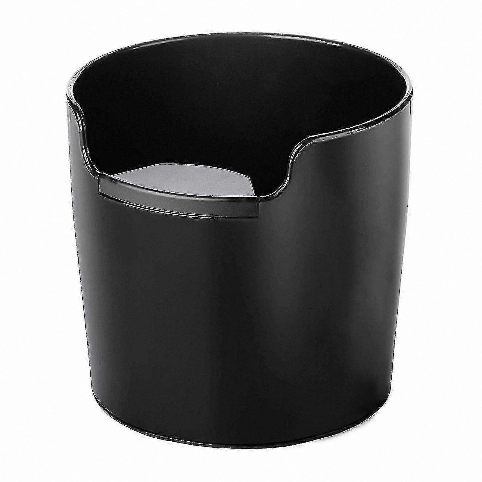 Shock-Absorbent Coffee Knock Box with Removable Bar for Barista UseBlack
