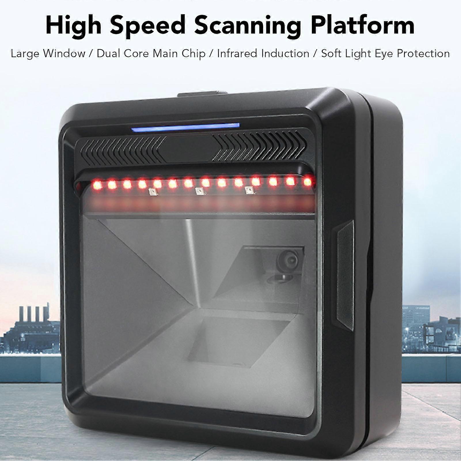 High Speed Desktop 1D 2D QR Barcode Scanner USB IR Sensing