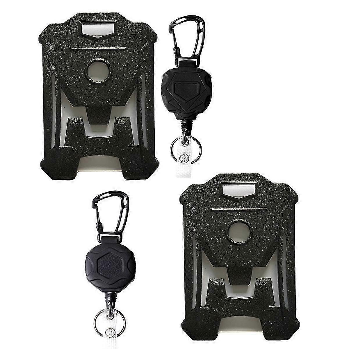 2 Pack Retractable Badge Holder,Heavy Duty Badge Reel Keychain