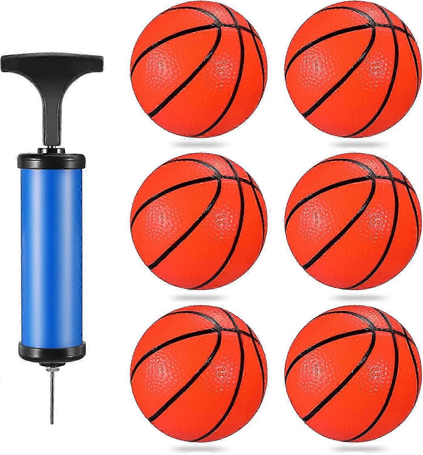 6 Pcs Mini Bolas de Basquete de 5 Polegadas para Mini Aro Pequeno Basquete para Outdoor