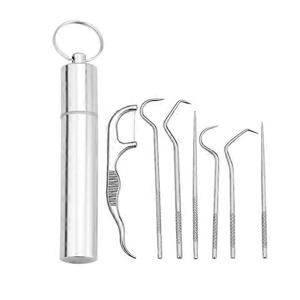 Stainless Steel Toothpick with Storage Case - High Durability Rustproof