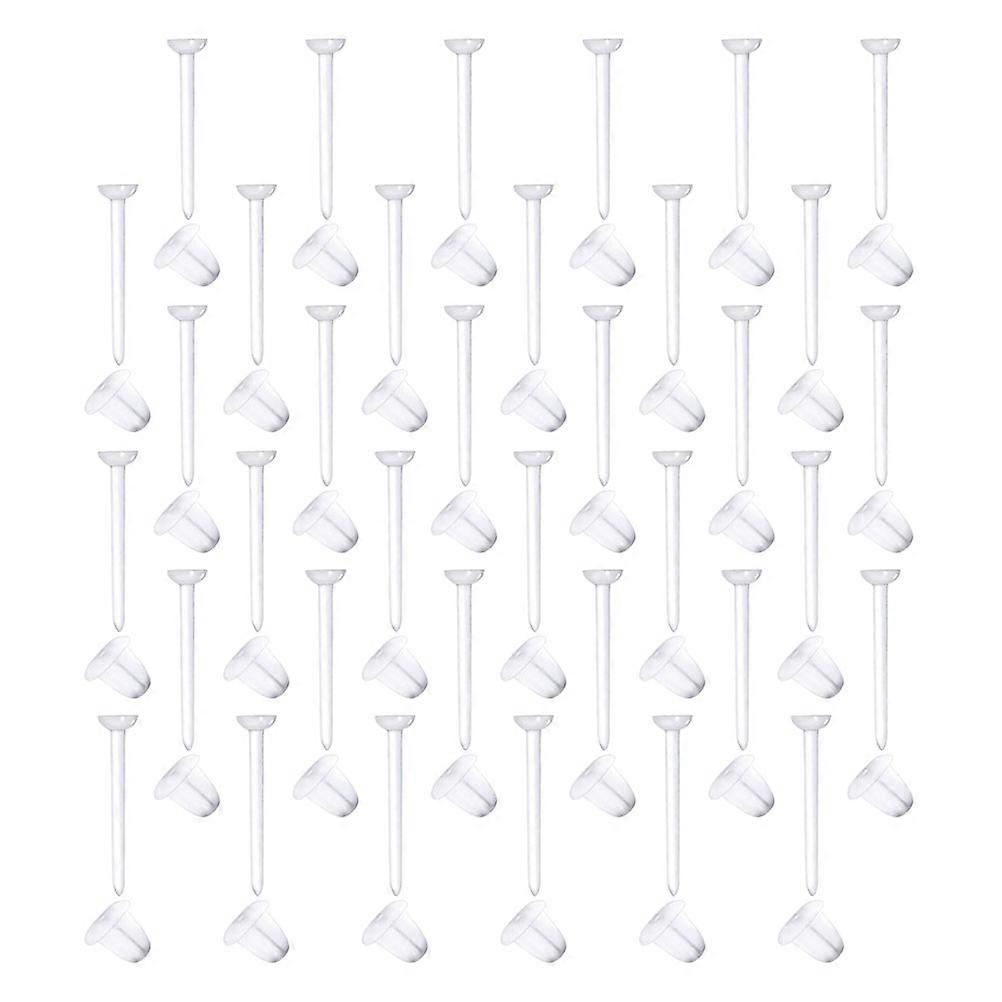 100 Pairs Earring Backs Padded Simple Style Safety Findings