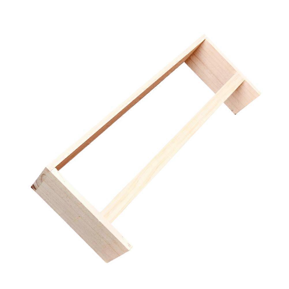 Home Display Rack Solid Wood Frame for Decor Wall Rack