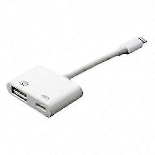Lightning to USB 3.0 Camera Adapter for Devices, Official Quality in White